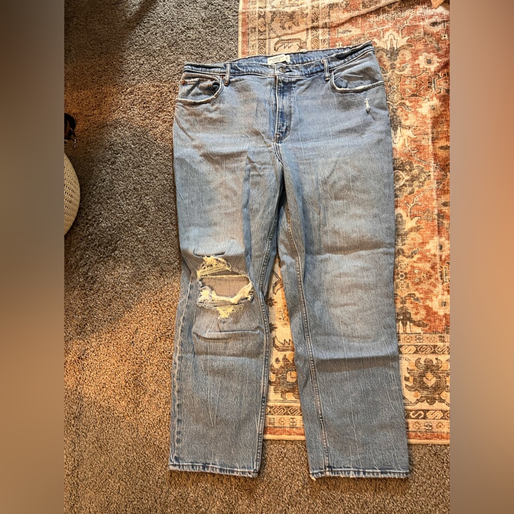Abercrombie 90s straight leg jeans- curve love